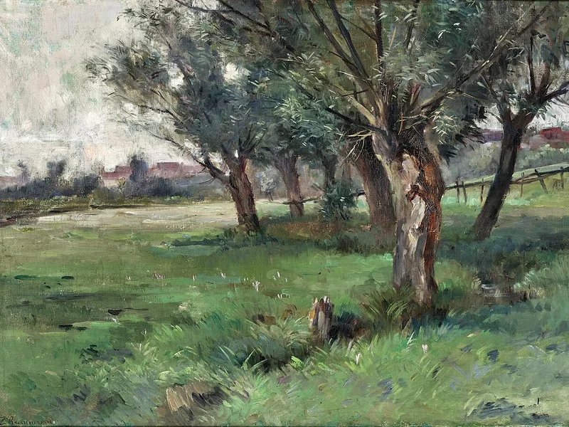 1858-Zdislava Rosalina Augusta Braunerová - Paesaggio